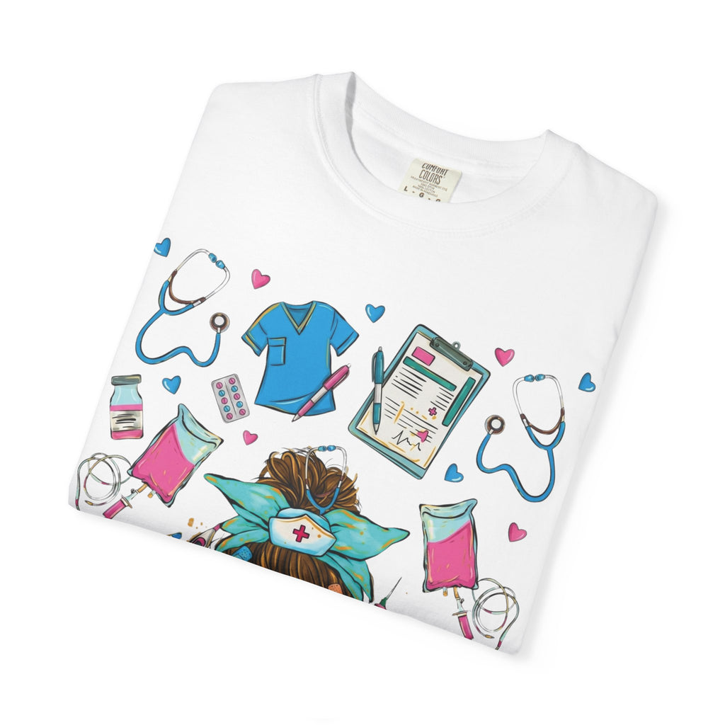 Nurse Life Graphic T-Shirt – #Nurselife Cute Medical Scrubs Design
