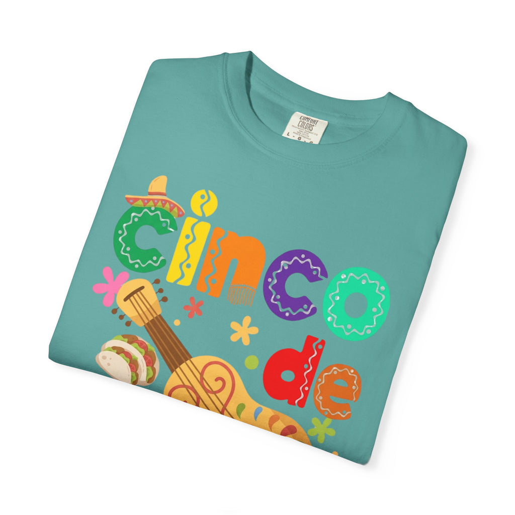 Cinco de Mayo Guitar Cactus T-Shirt | Fiesta Illustration