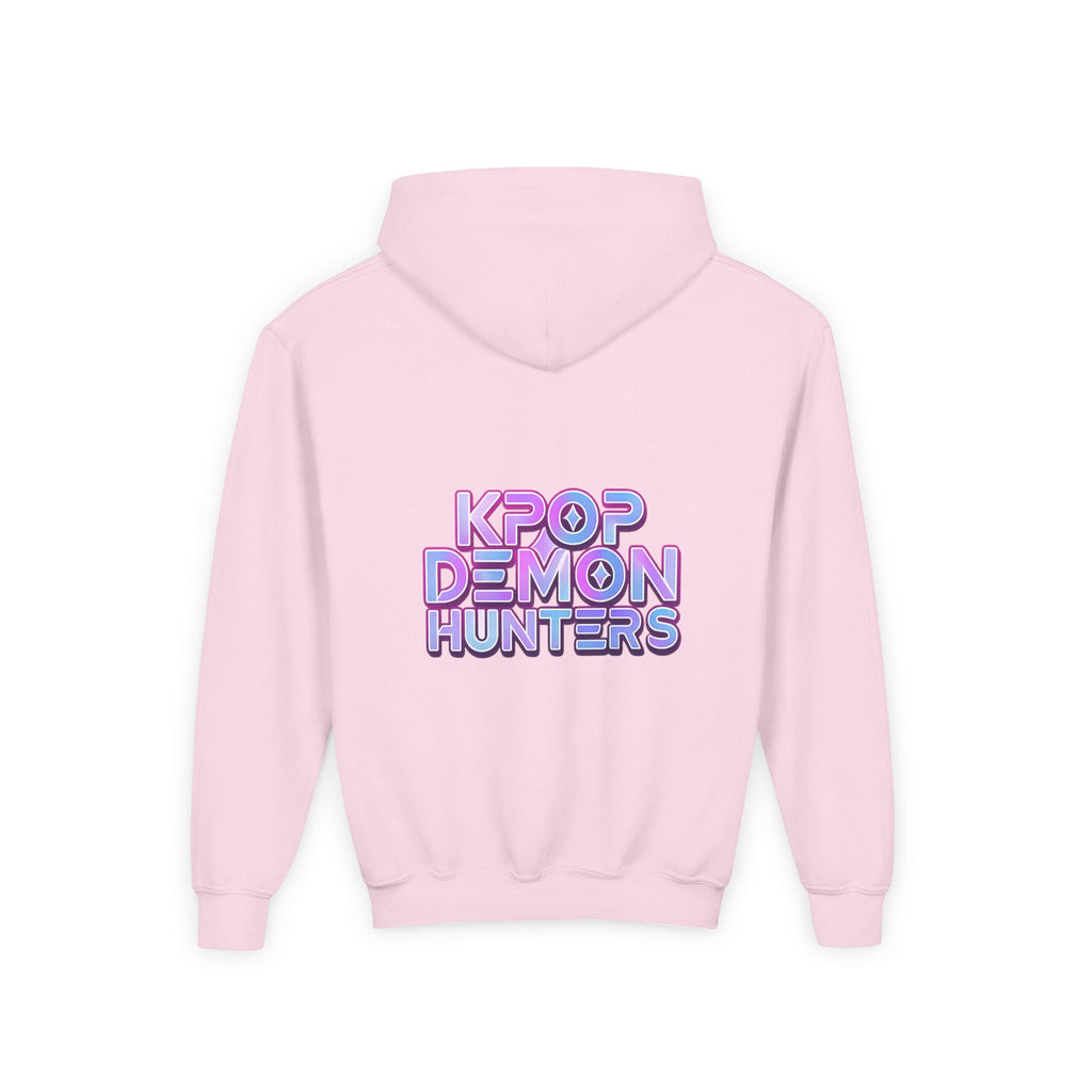 K-Pop Children’s Demon Hunters Hoodie — Neon K-Pop Band Anime Art Pullover