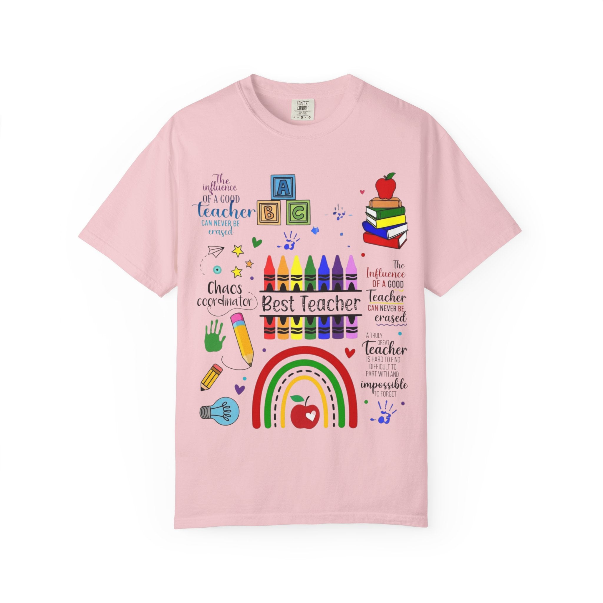 Best Teacher Colorful Classroom Graphic T-Shirt — Teacher Appreciation Gift
