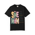 She & Mom Scripture Floral T-Shirt — Faith-Based Mother's Day Gift