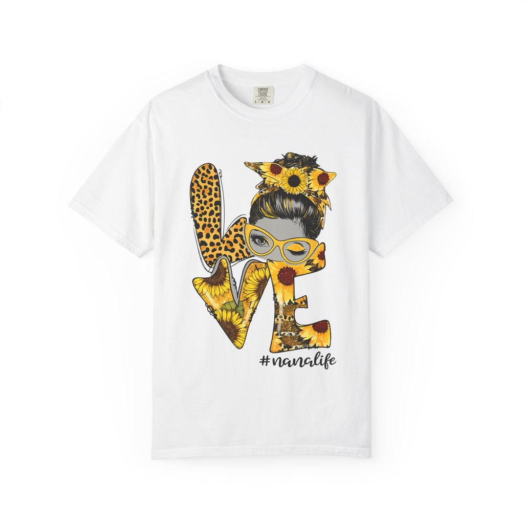 Love Mom T-Shirt — Sunflower & Leopard 'Mom Life' Graphic Tee