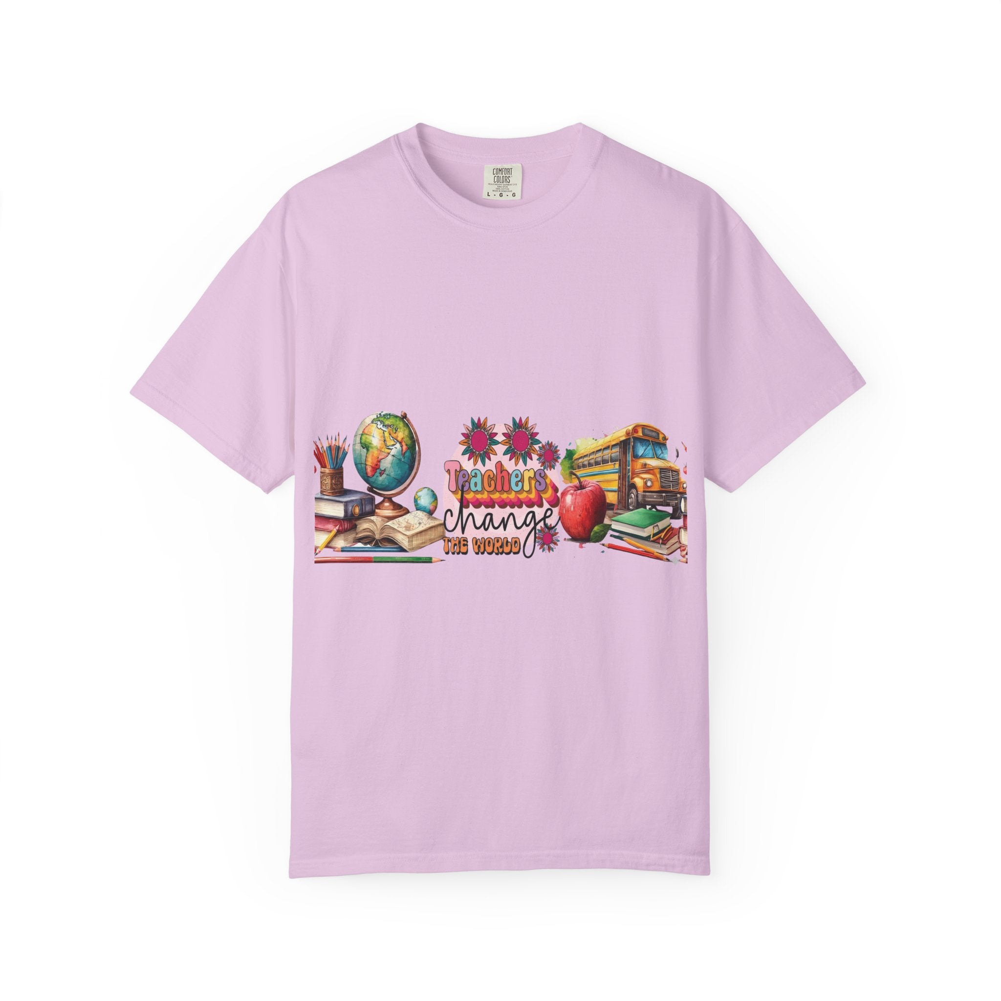Teacher Classroom Graphic T-Shirt — "Teachers Change the World"