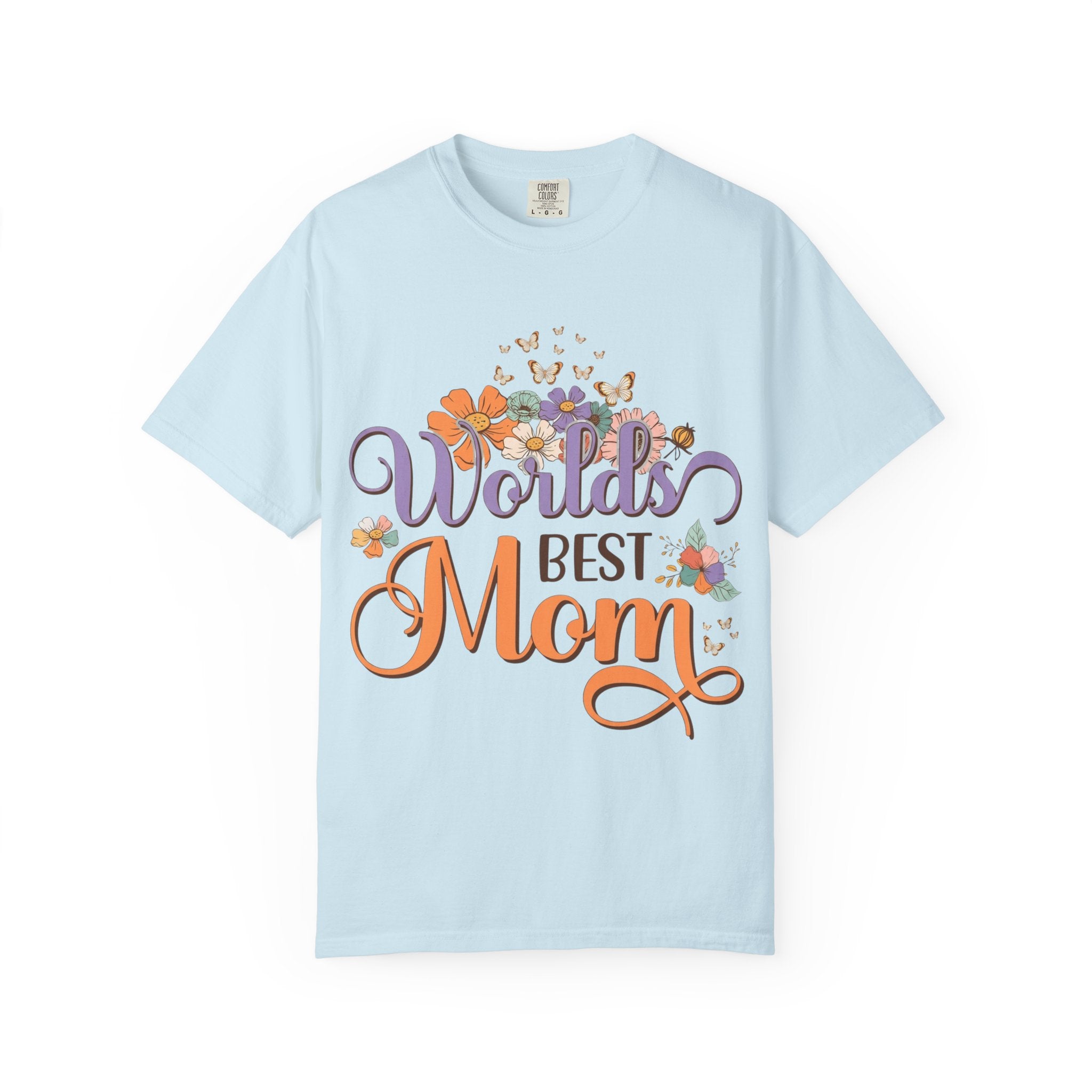 World's Best Mom T-Shirt — Floral Butterflies Mother's Day Tee