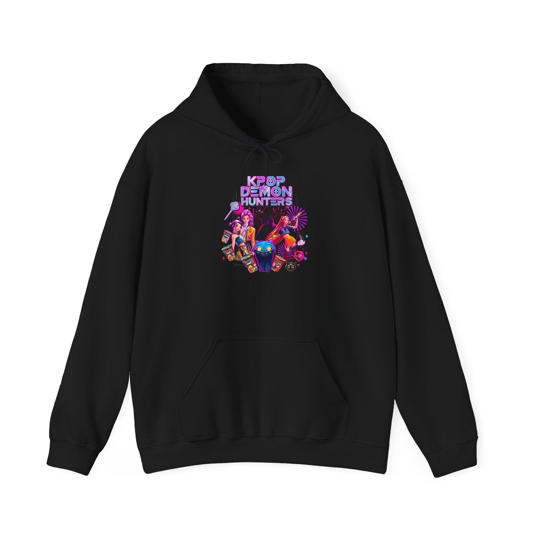 K-pop Demon Hunter Hoodie – Retro Neon ‘Keep Calm and Respawn’ Graphic Hooded Sweatshirt
