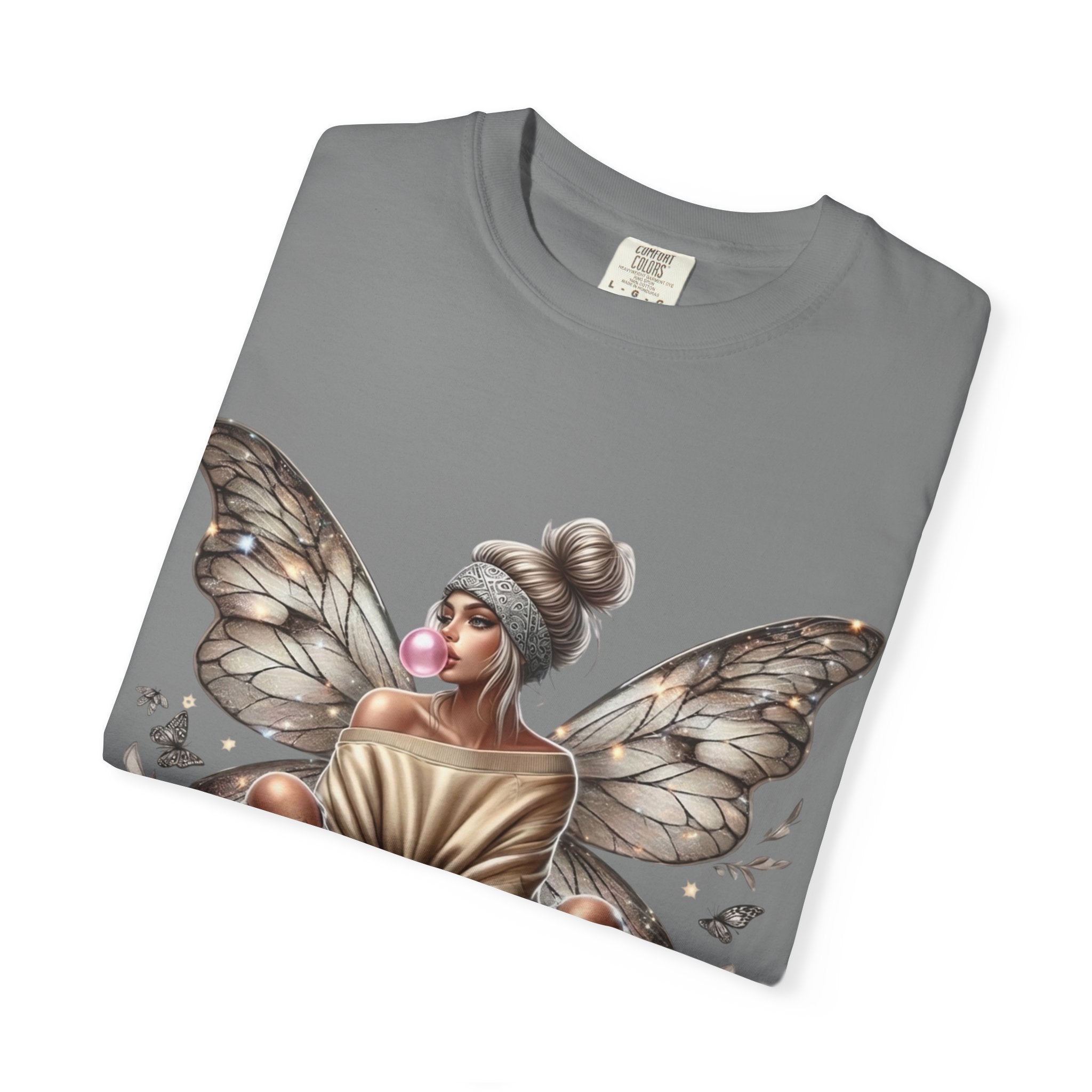Fairy Skateboard Tee — Urban Butterfly Girl Graphic T-Shirt