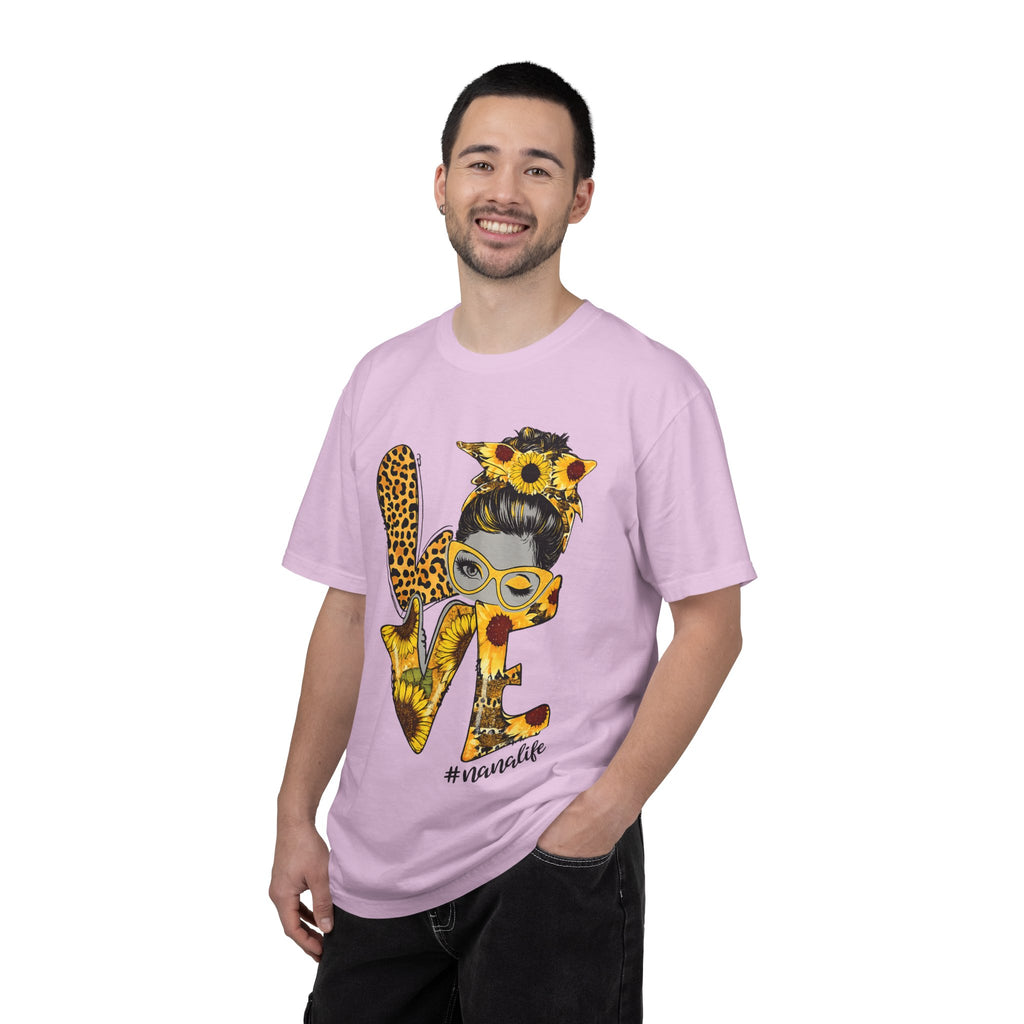 Love Mom T-Shirt — Sunflower & Leopard 'Mom Life' Graphic Tee