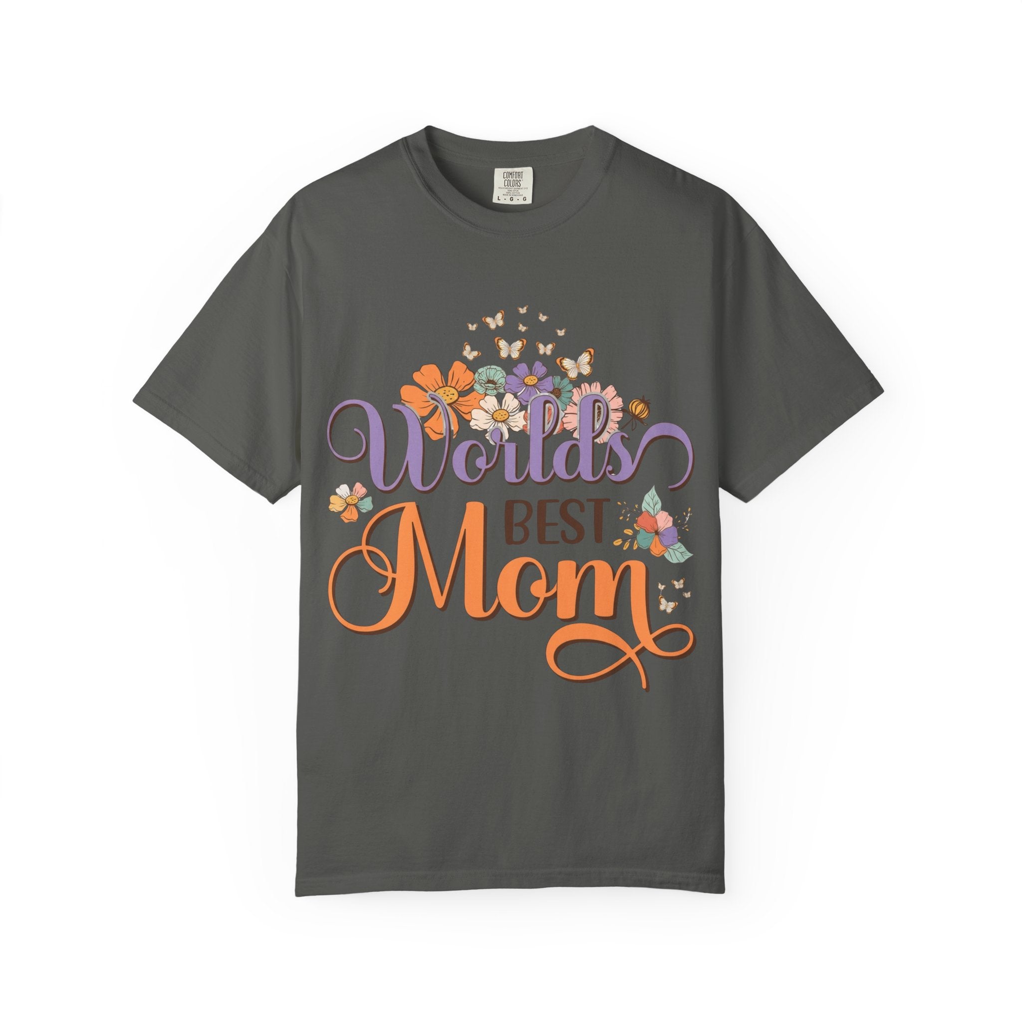 World's Best Mom T-Shirt — Floral Butterflies Mother's Day Tee