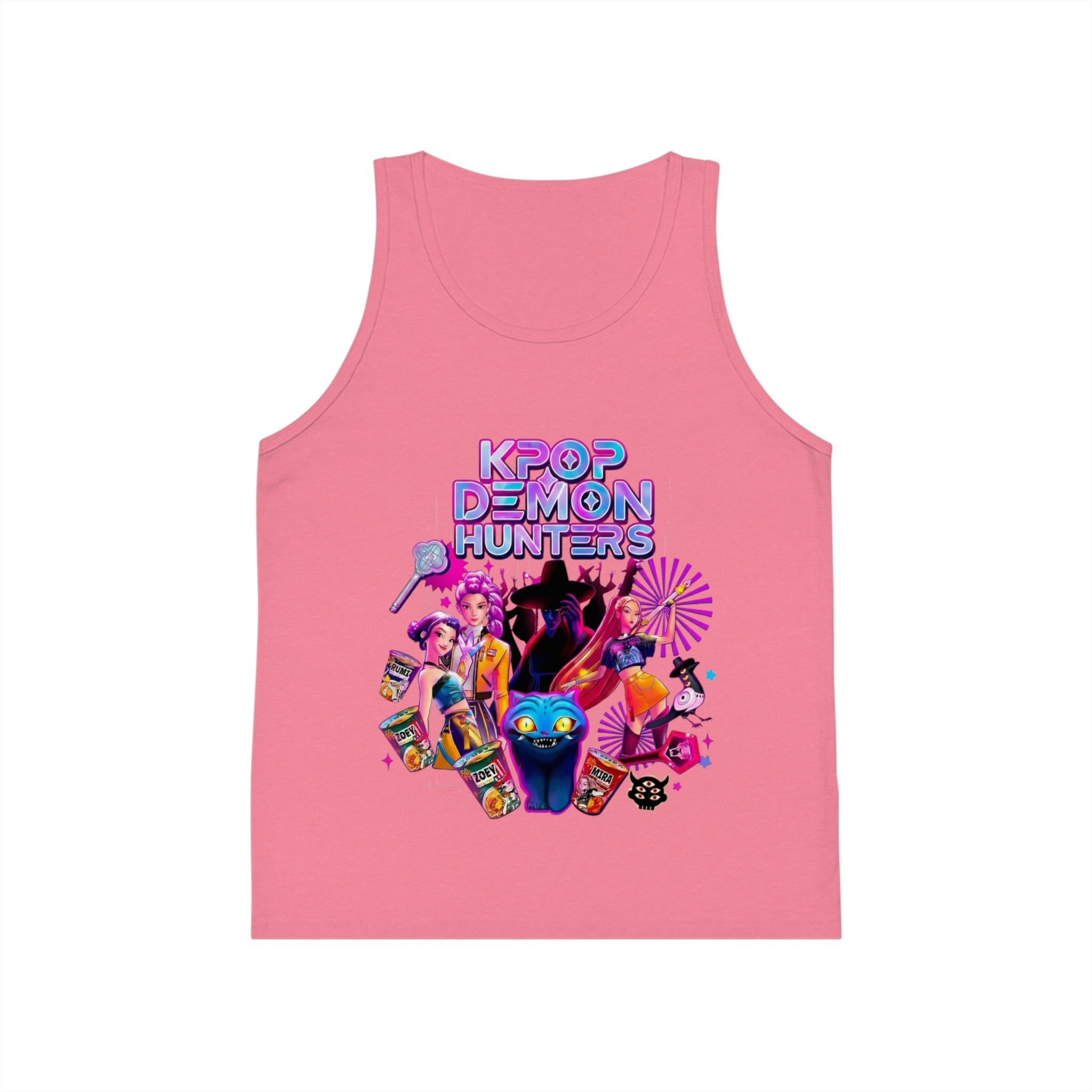 Kid's Tank Top — "K-Pop Demon Hunters" Colorful Anime Gamer Graphic