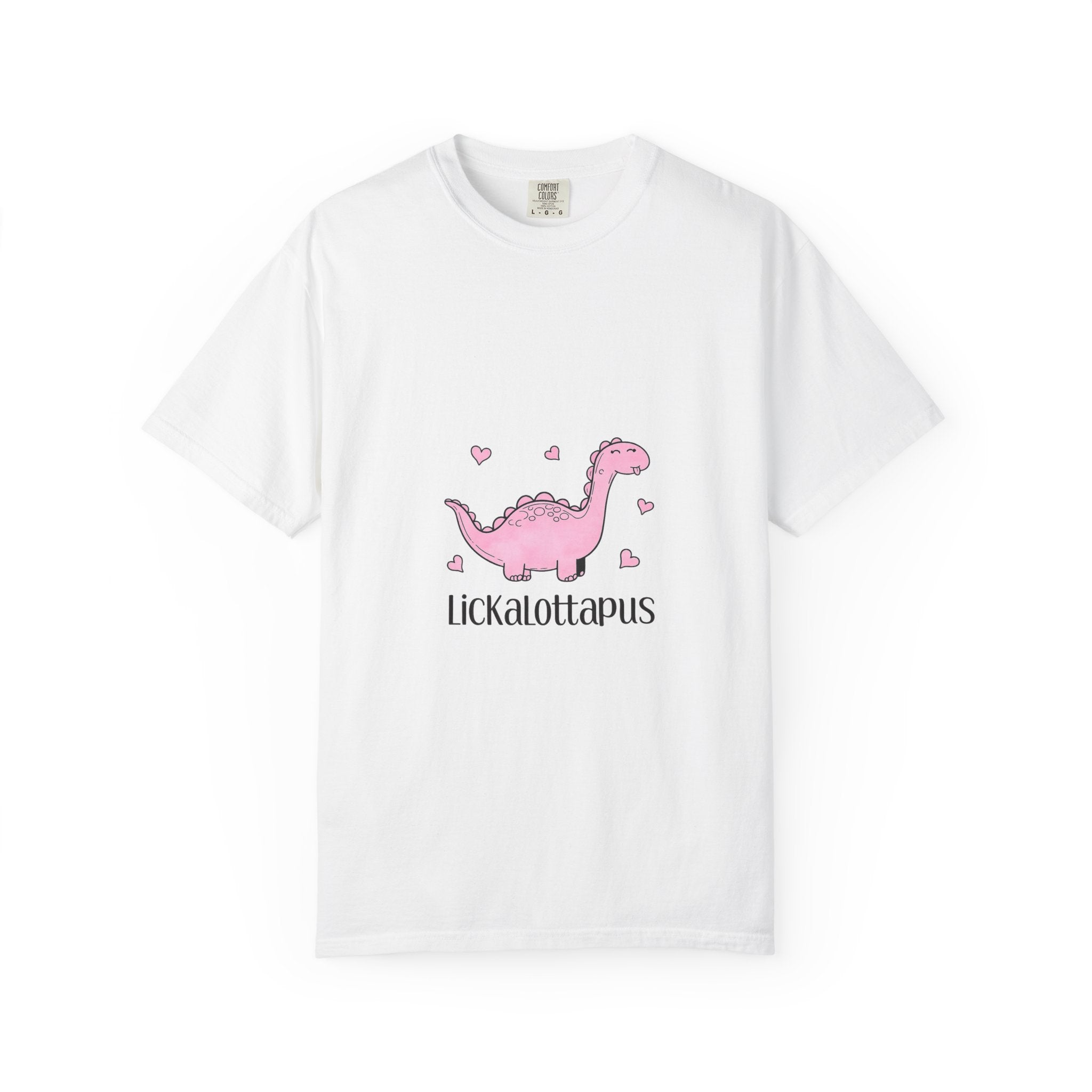 Lickalottapus T-Shirt — Cute Pink Dinosaur Graphic Tee