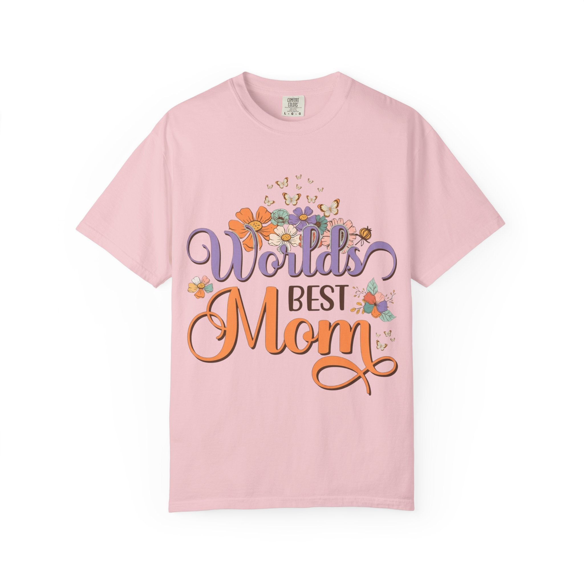 World's Best Mom T-Shirt — Floral Butterflies Mother's Day Tee
