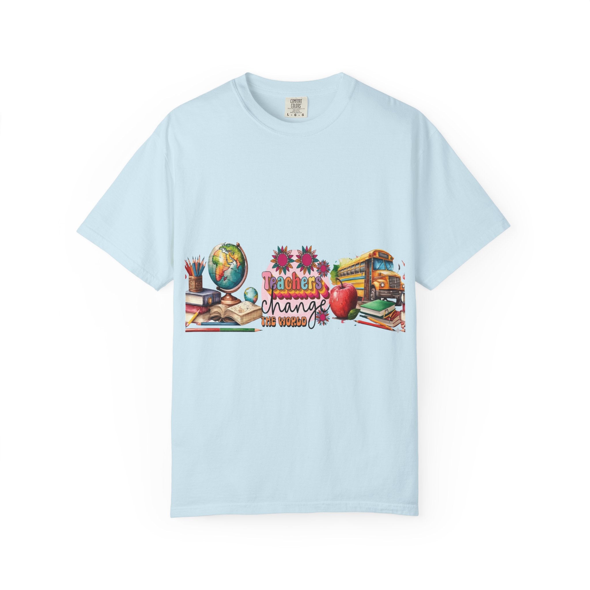 Teacher Classroom Graphic T-Shirt — "Teachers Change the World"