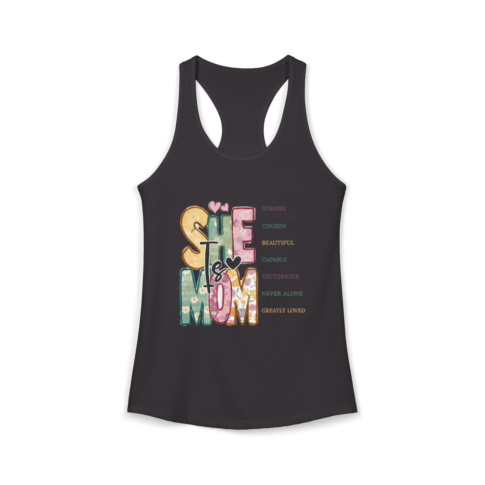 She Is Mom Racerback Tank
