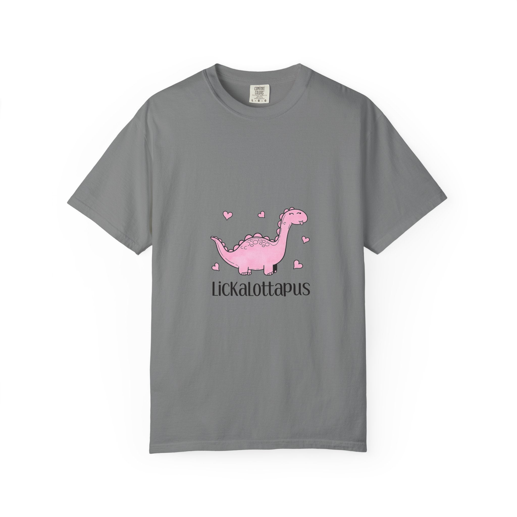 Lickalottapus T-Shirt — Cute Pink Dinosaur Graphic Tee