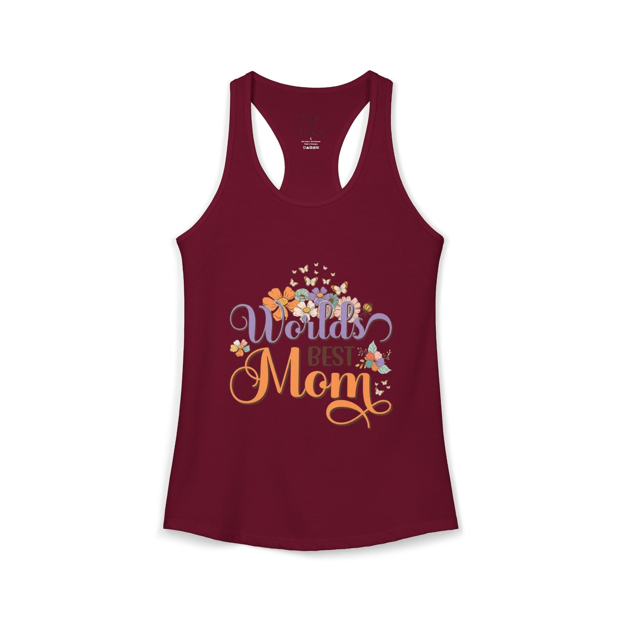 Worlds Best Mom Racerback Tee