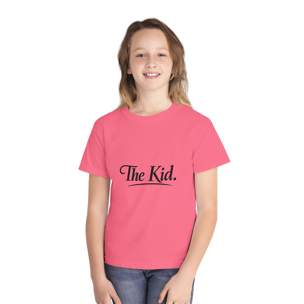Youth Tee "The Kid" — Retro Script Graphic Kids T-Shirt