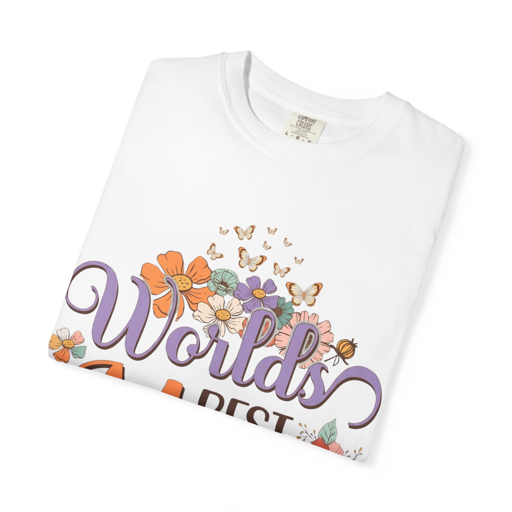 World's Best Mom T-Shirt — Floral Butterflies Mother's Day Tee