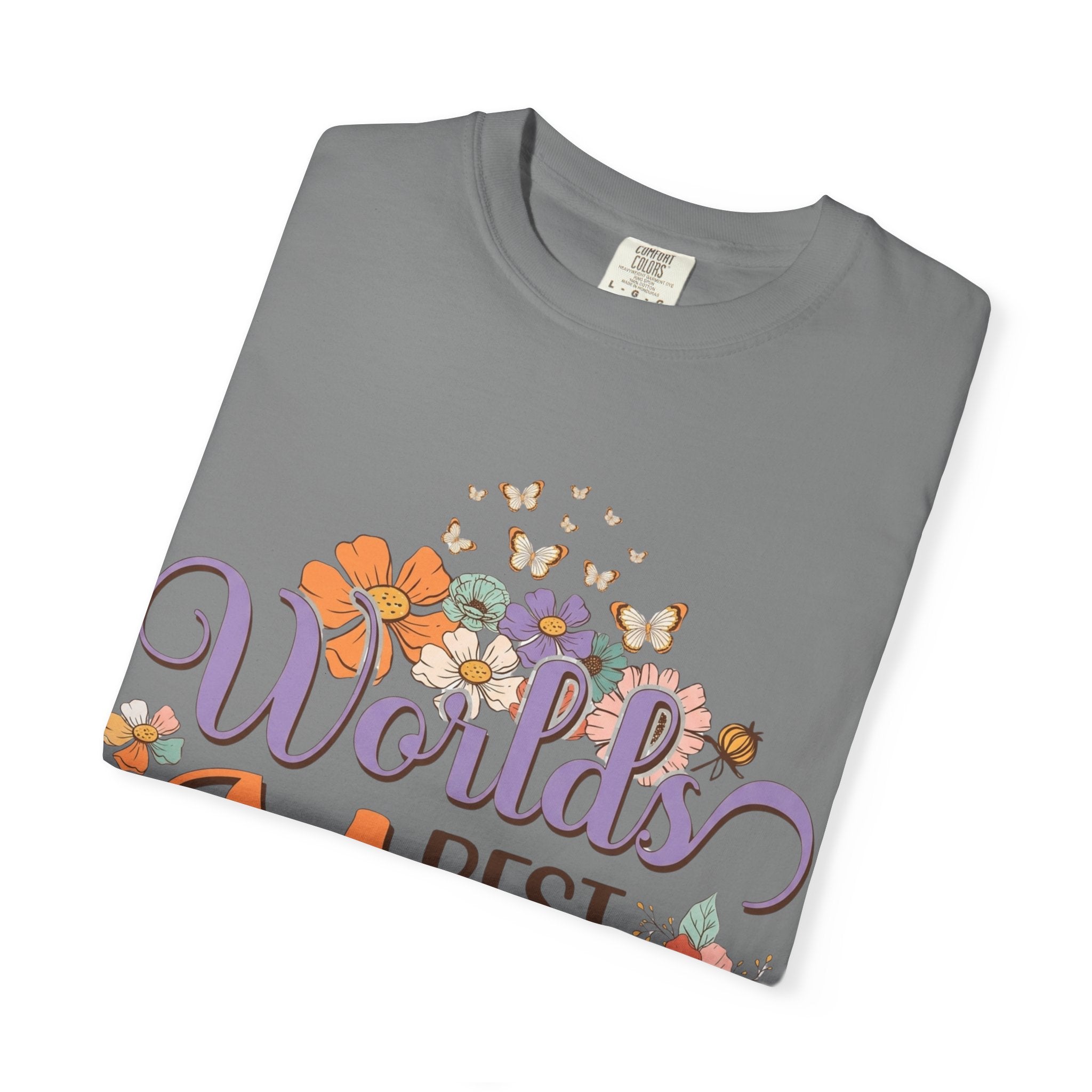 World's Best Mom T-Shirt — Floral Butterflies Mother's Day Tee