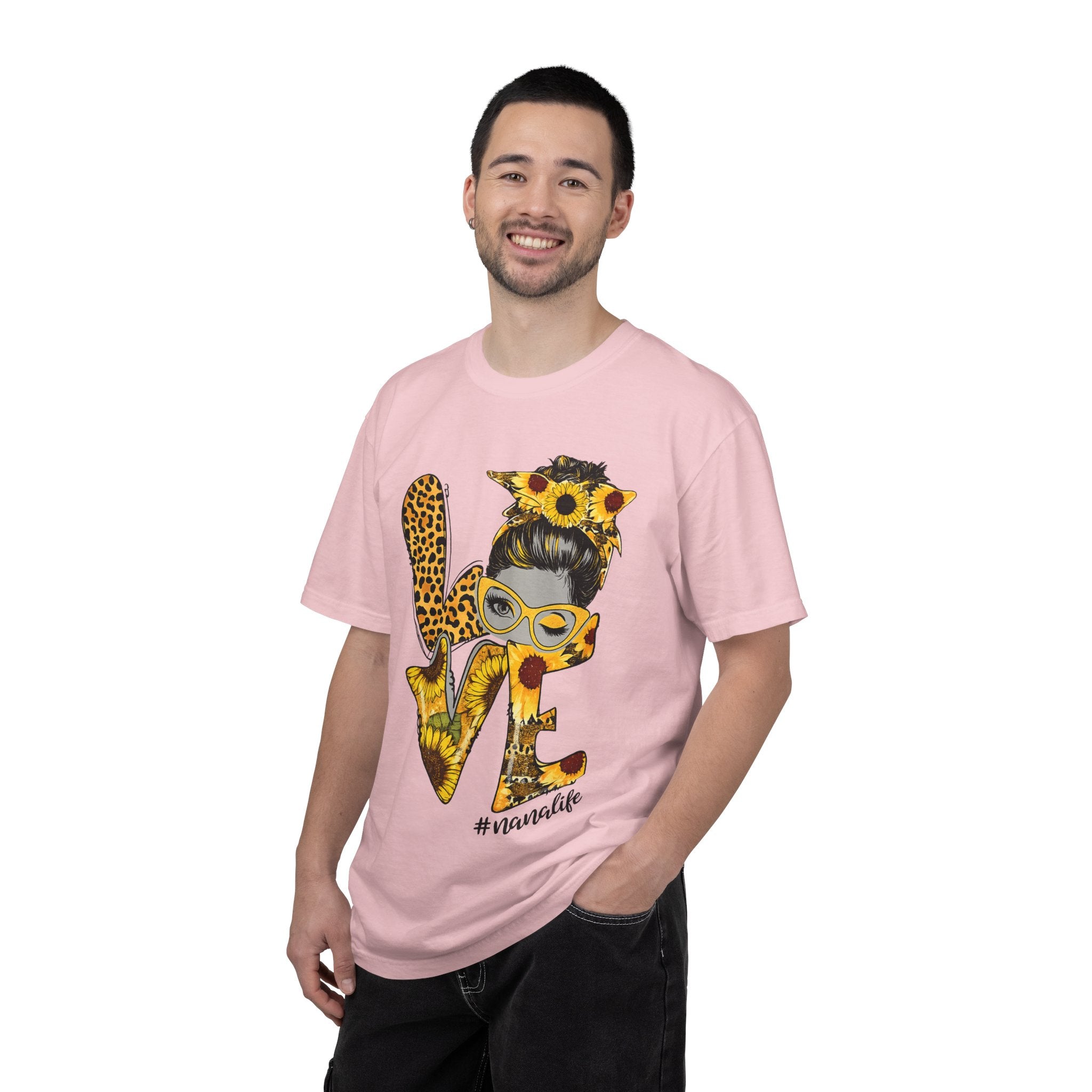 Love Mom T-Shirt — Sunflower & Leopard 'Mom Life' Graphic Tee