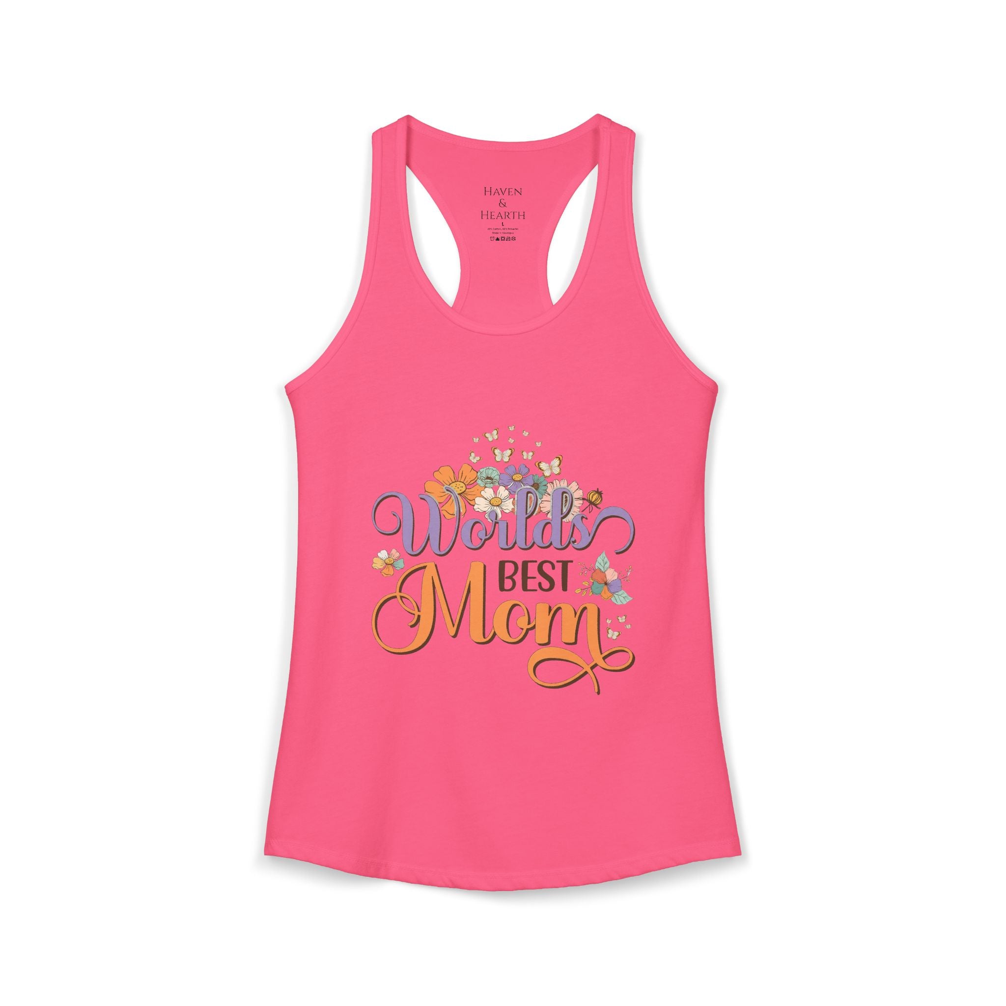 Worlds Best Mom Racerback Tee