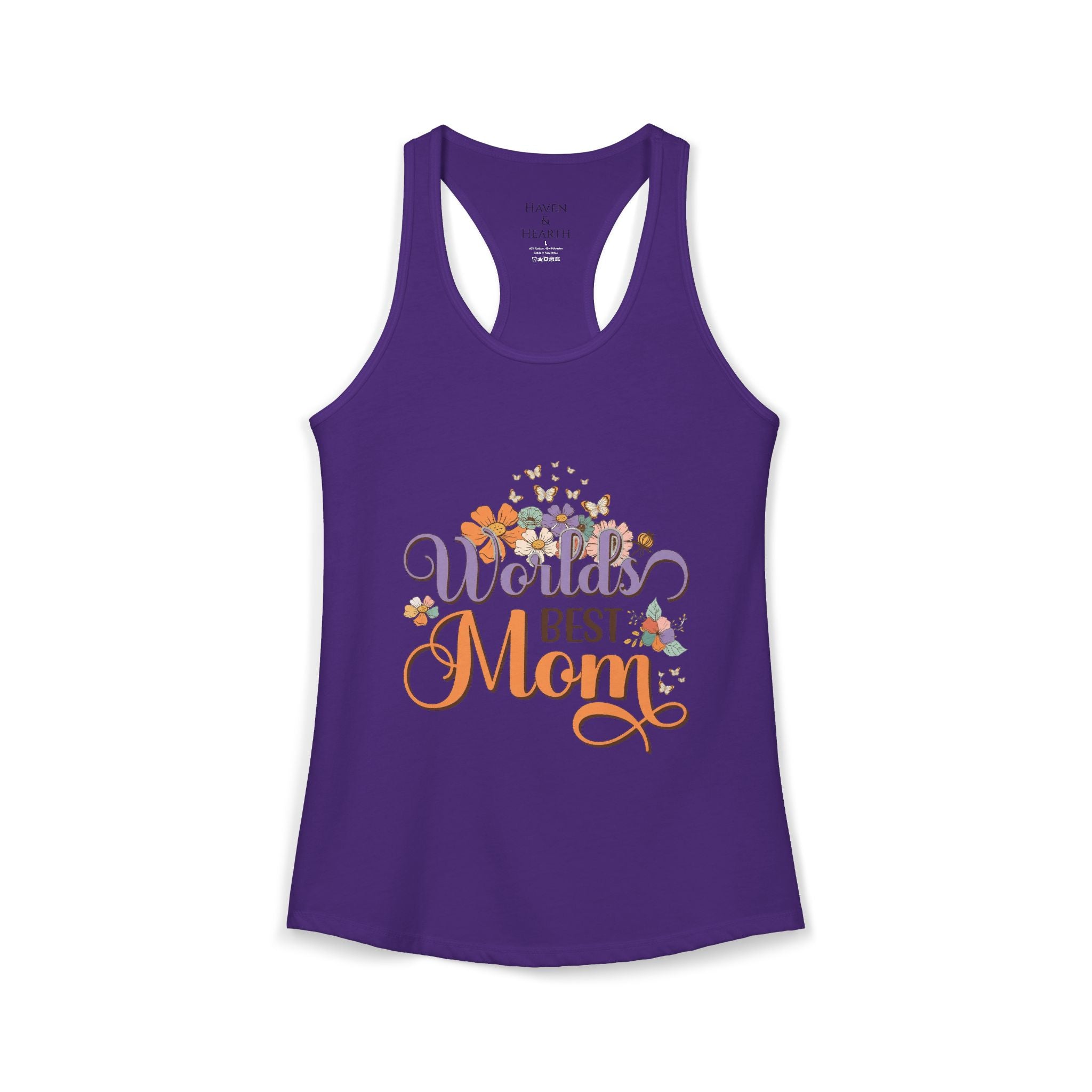 Worlds Best Mom Racerback Tee