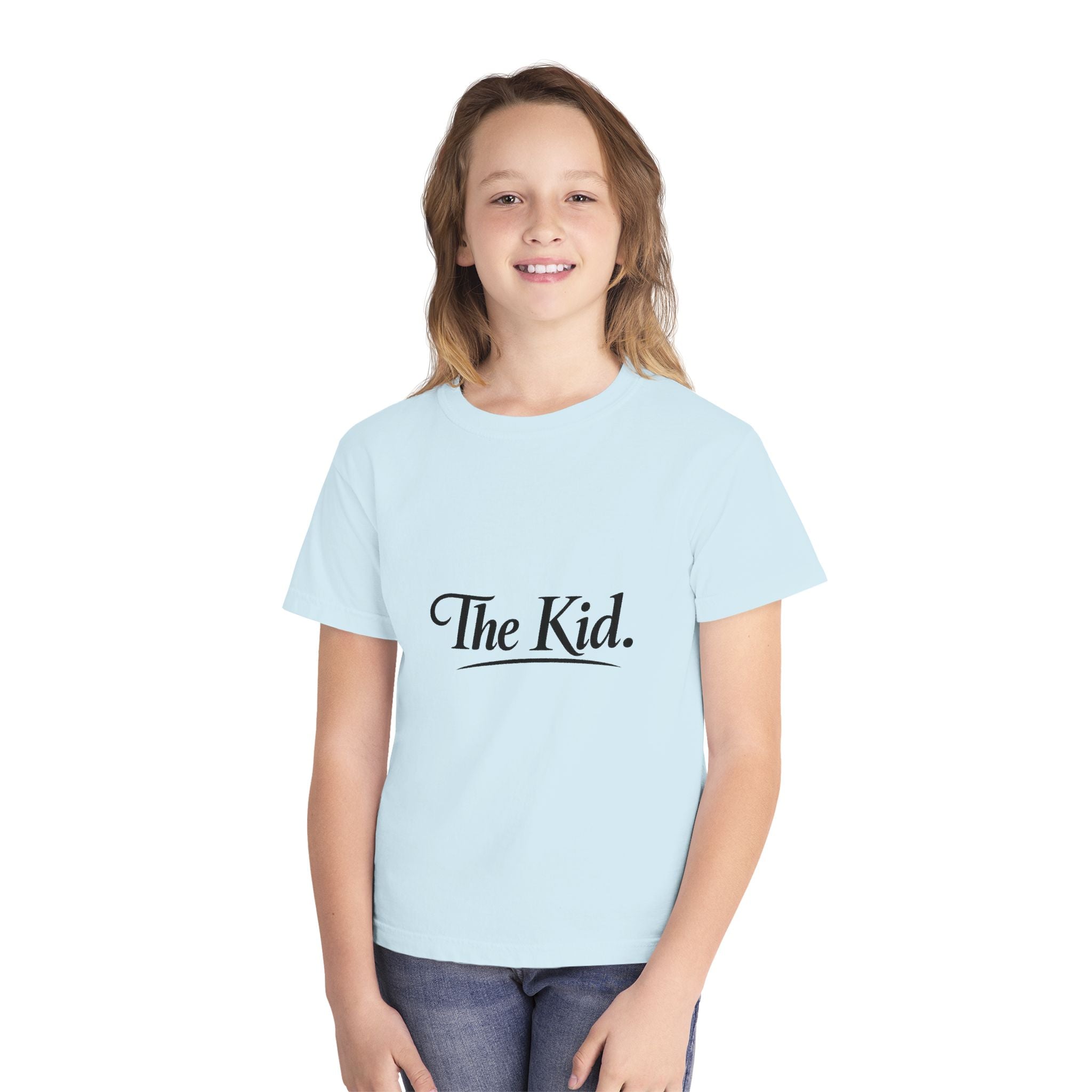 Youth Tee "The Kid" — Retro Script Graphic Kids T-Shirt
