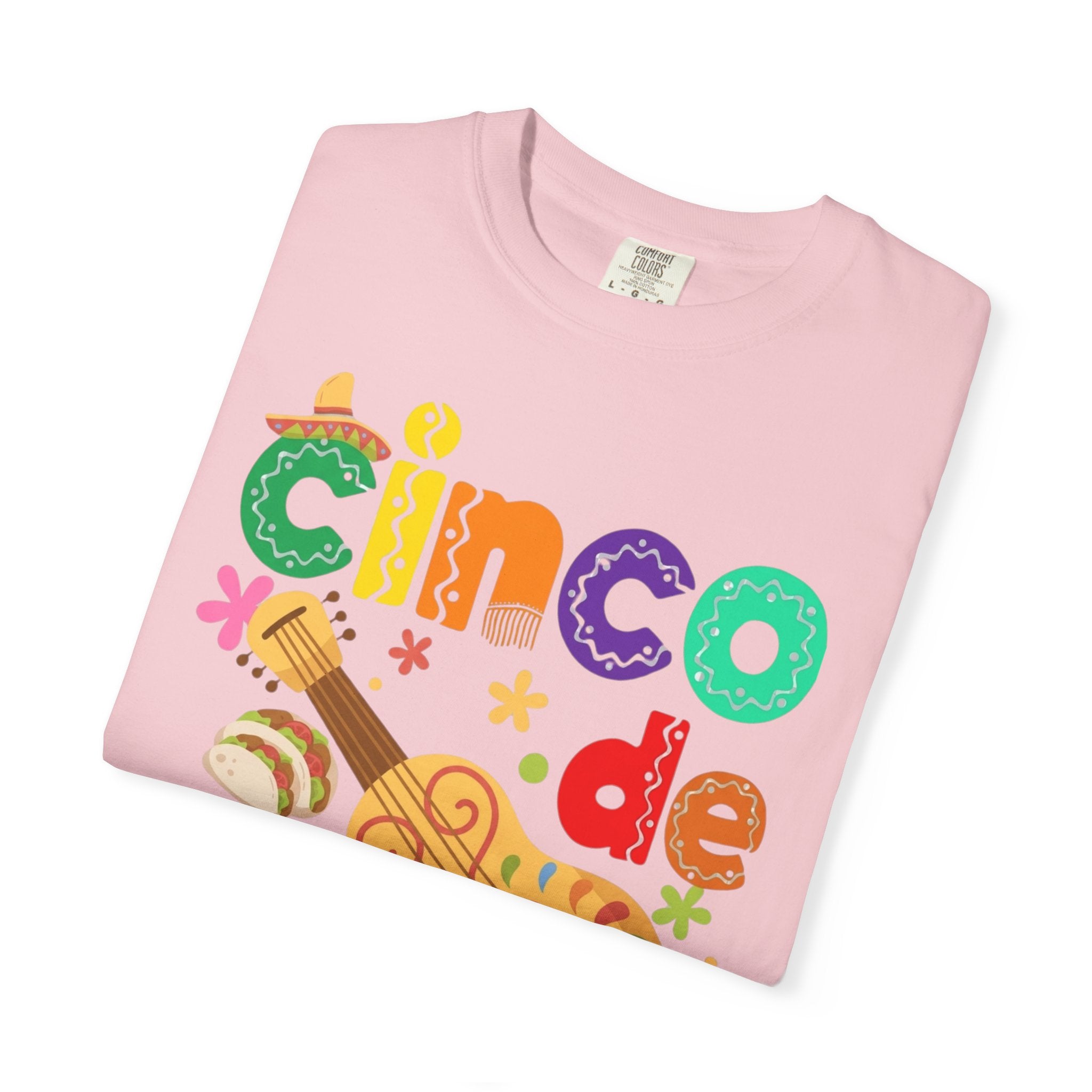 Cinco de Mayo Guitar Cactus T-Shirt | Fiesta Illustration